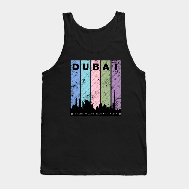 UAE Dubai Tank Top by Tip Top Tee's